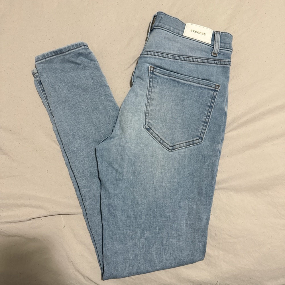 Express skinny high rise jeans